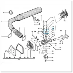 Carburateurdeksel P50 - Ape 50