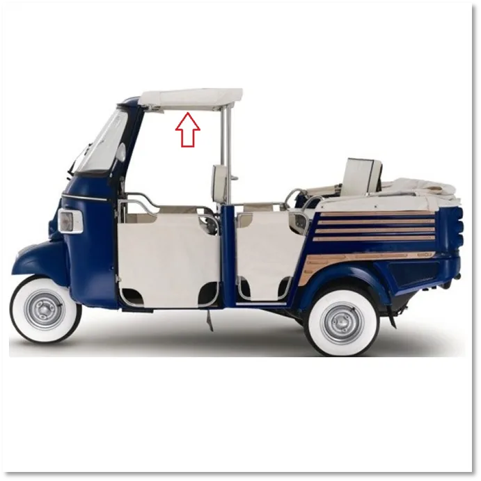 Dakbekleding voorzijde Calessino < 2012 creme wit