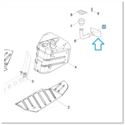 Kapje luchtinlaat dashboard Ape 50